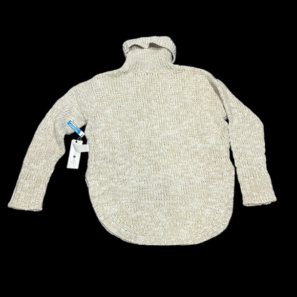 Treasure & Bond beige beach combo turtleneck wool blend sweater small NWT - Picture 2 of 8